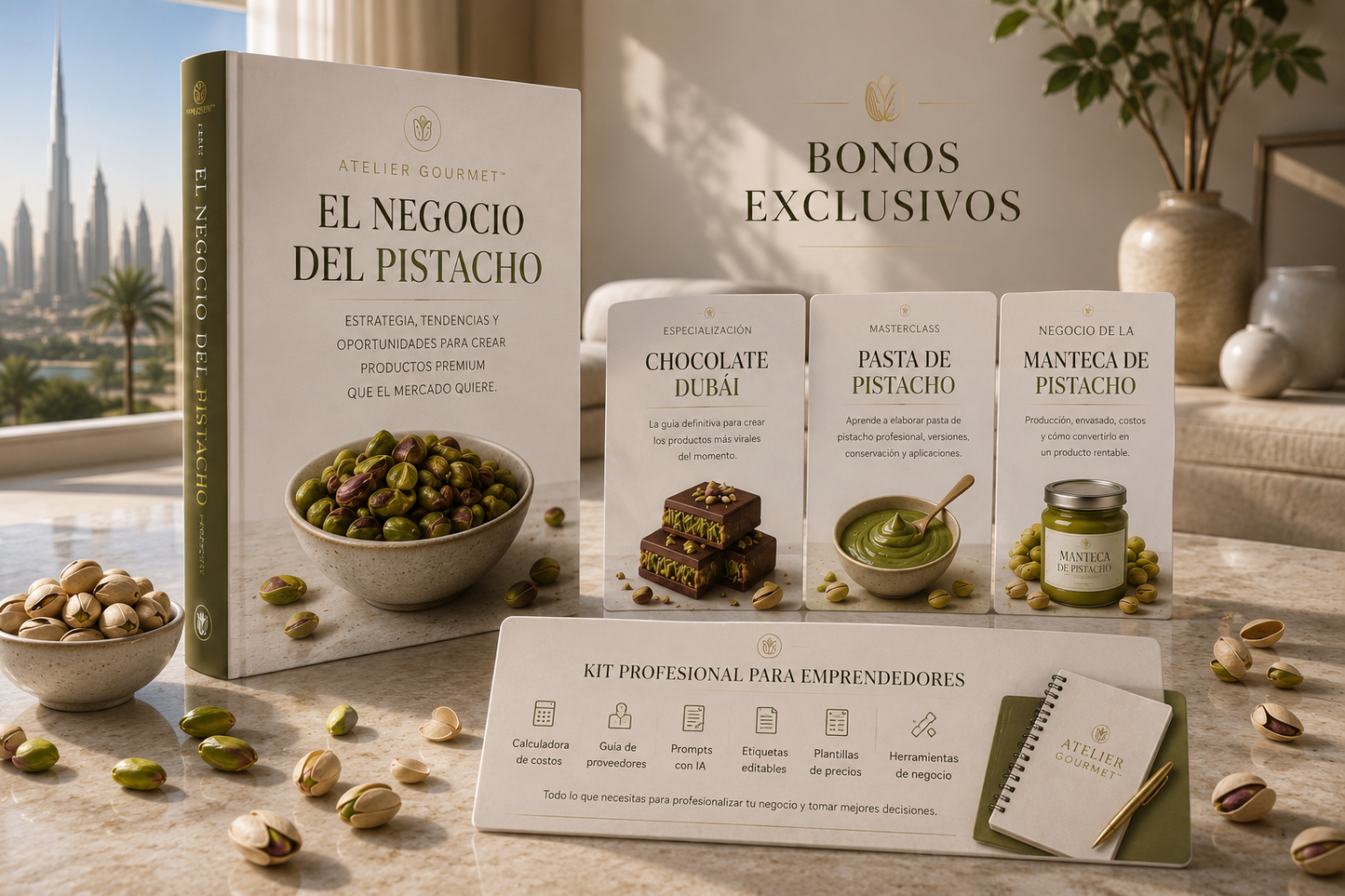 Academia Pistacho™ : La colección esencial para crear y vender los productos de pistacho más buscados del momento.